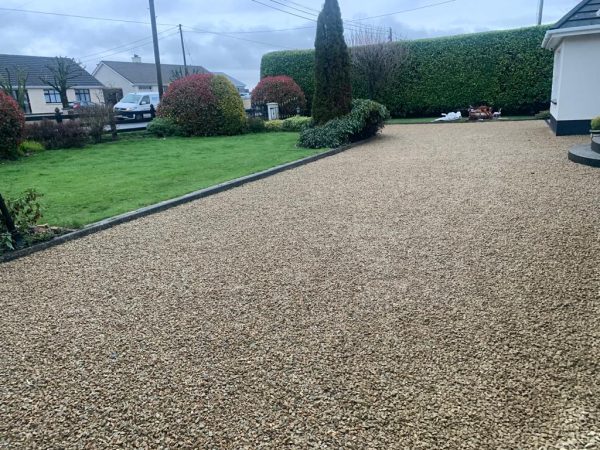 Gravel installations on driveway in Slade, County Wexford