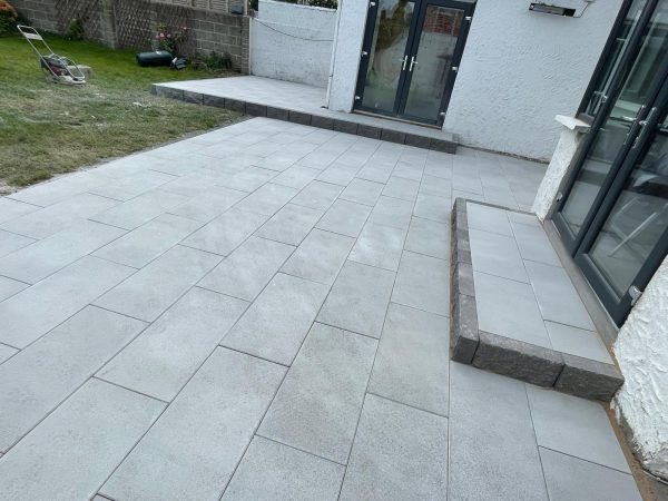 Patio installation in Curracloe, County Wexford